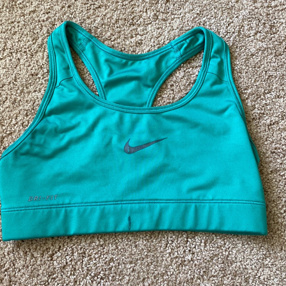 Turquoise Nike Dri-Fit Sports Bra